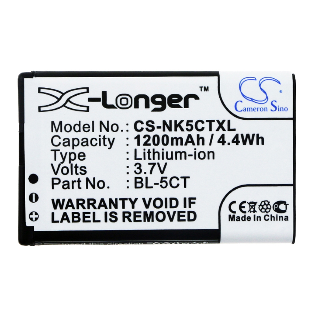Batería del teléfono móvil Nokia C5-00