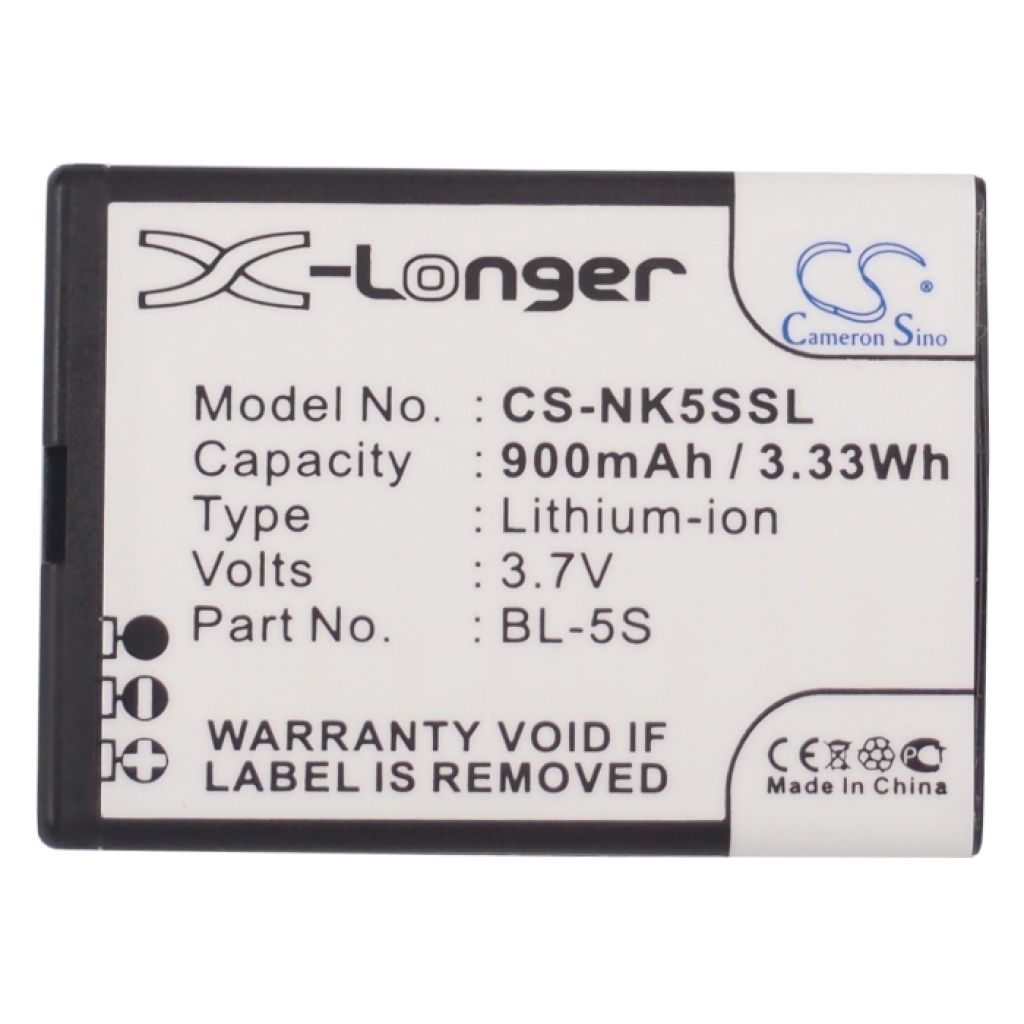 Batería del teléfono móvil Nokia CS-NK5SSL