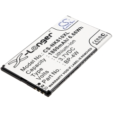 Reemplazo de batería compatible para Nokia BP-4W