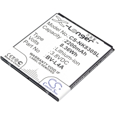 Reemplazo de batería compatible para Nokia BV-L4A