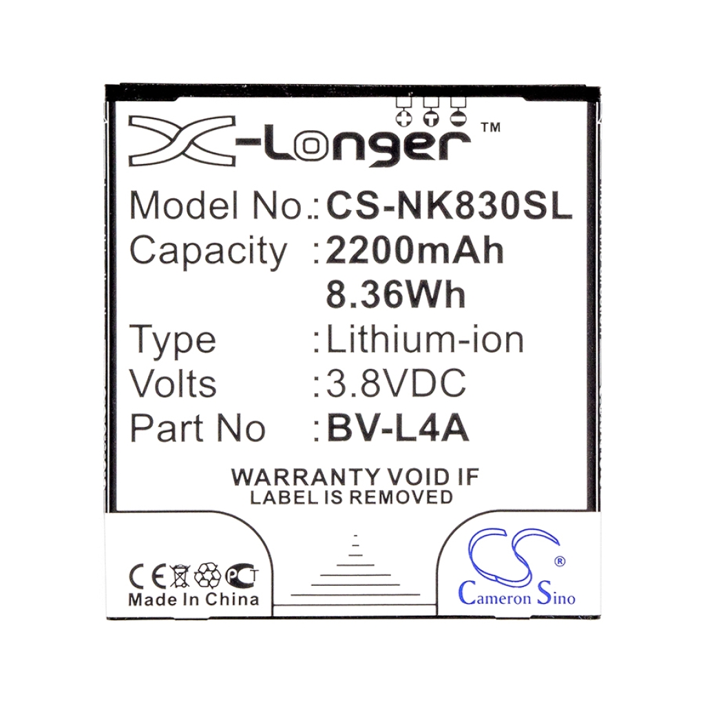 Baterías Sustituye BV-L4A