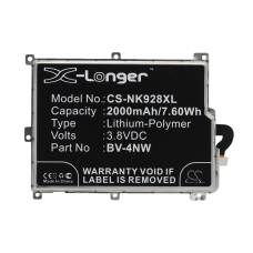Reemplazo de batería compatible para Nokia BV-4NW