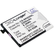 Reemplazo de batería compatible para Nokia BV-5QW