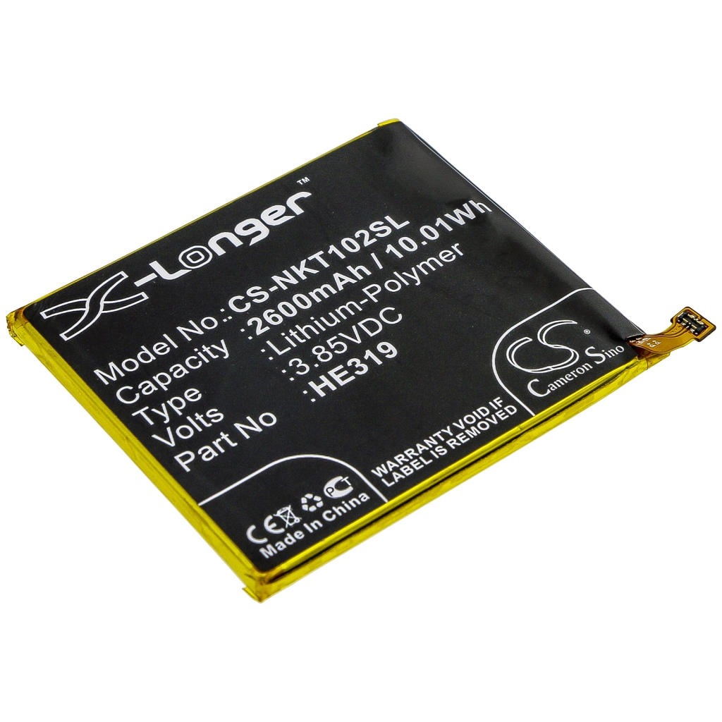 Batería del teléfono móvil Nokia CS-NKT102SL