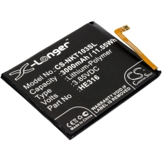Reemplazo de batería compatible para Nokia HE316,HE335
