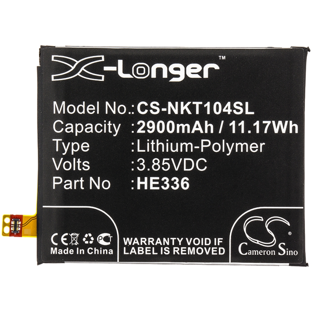 Batería del teléfono móvil Nokia CS-NKT104SL