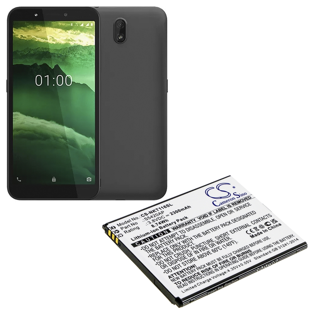 Batería del teléfono móvil Nokia CS-NKT116SL