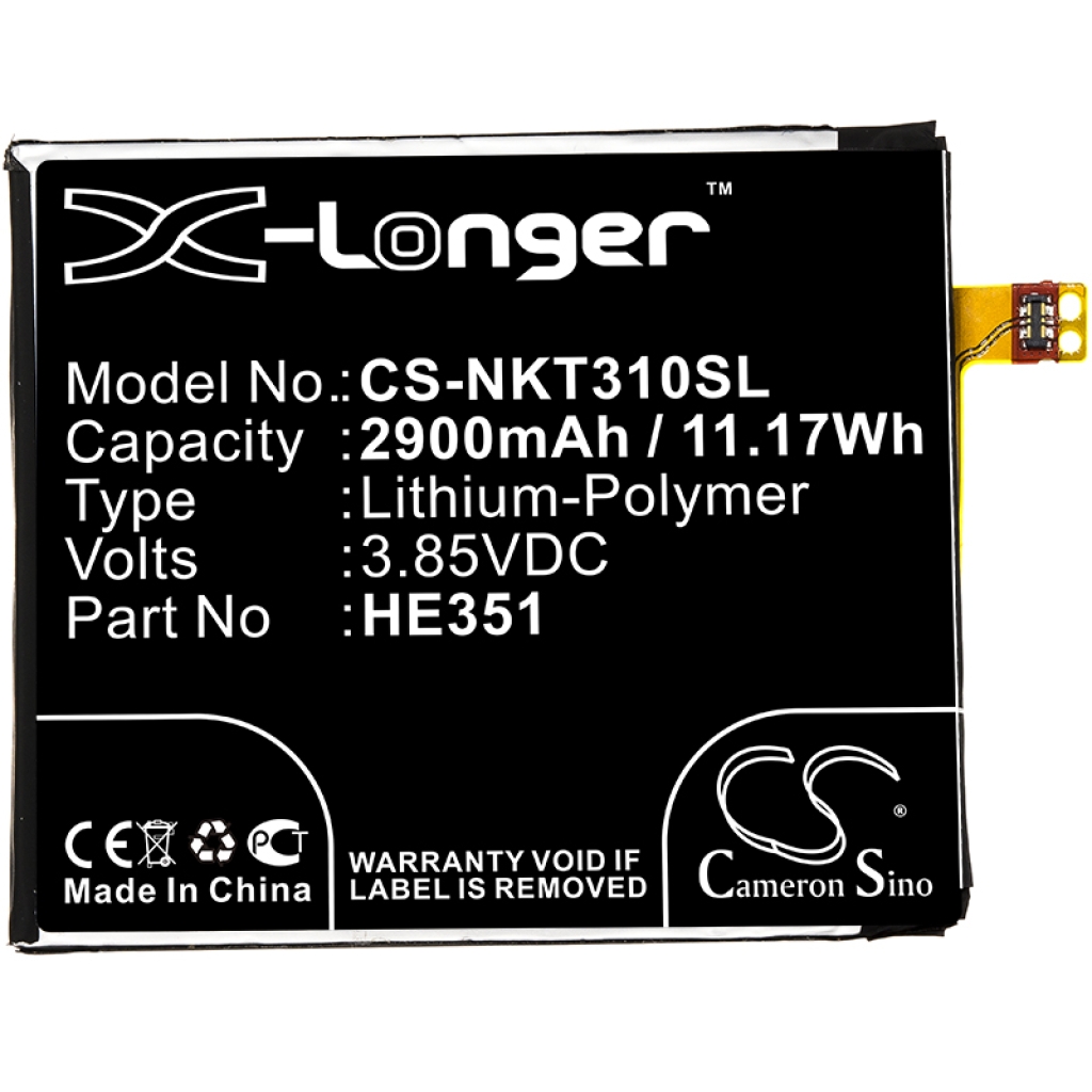 Batería del teléfono móvil Nokia CS-NKT310SL