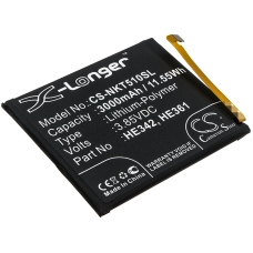 Reemplazo de batería compatible para Nokia HE342,HE361