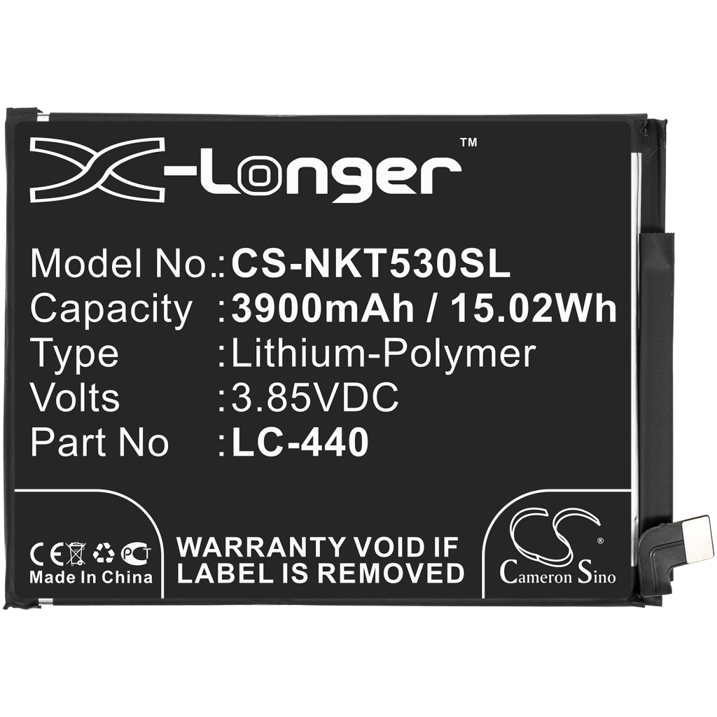 Batería del teléfono móvil Nokia CS-NKT530SL