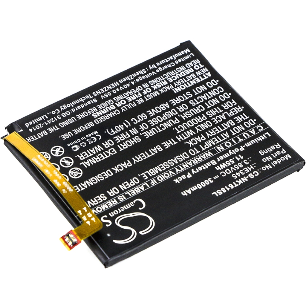 Batería del teléfono móvil Nokia CS-NKT618SL