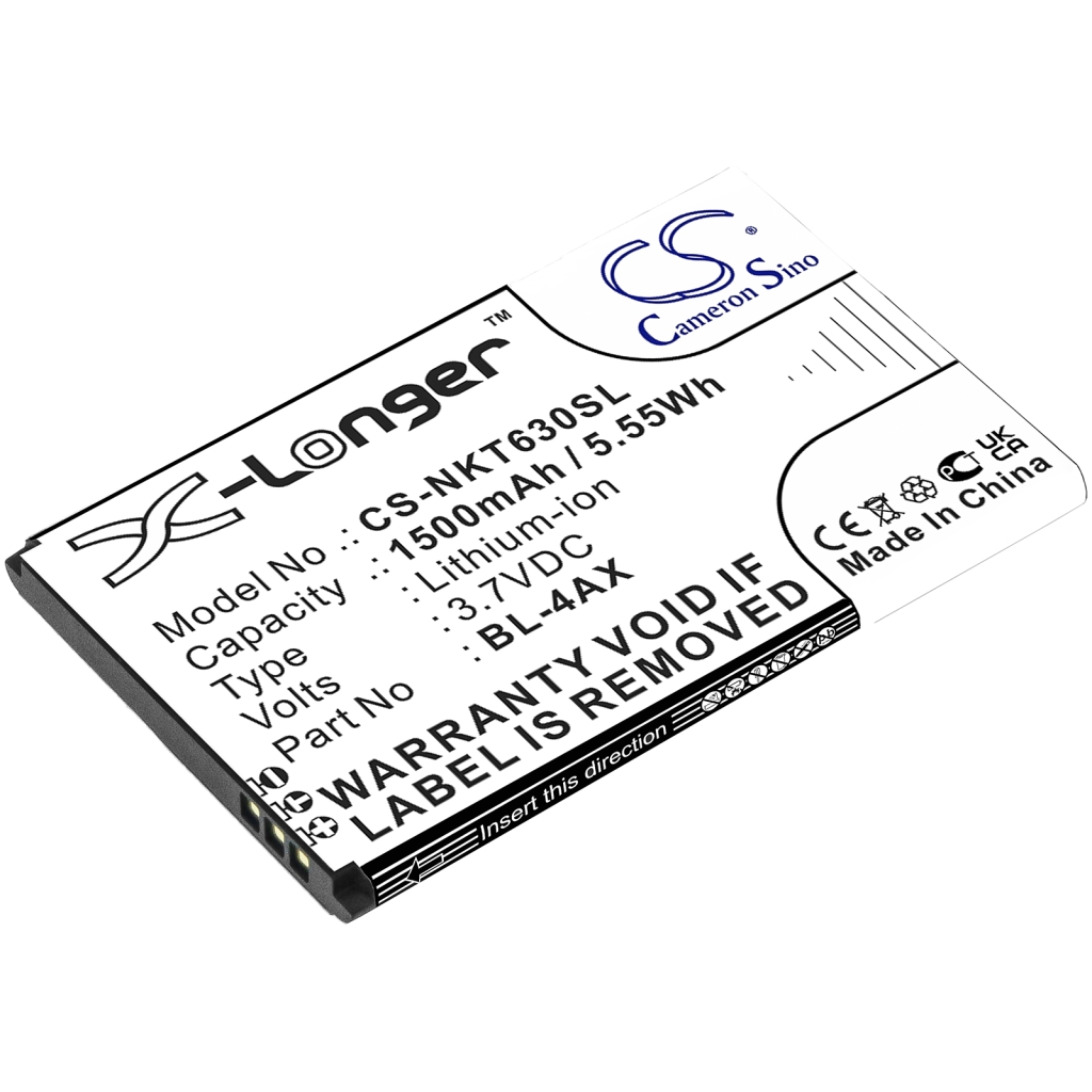 Batería del teléfono móvil Nokia CS-NKT630SL
