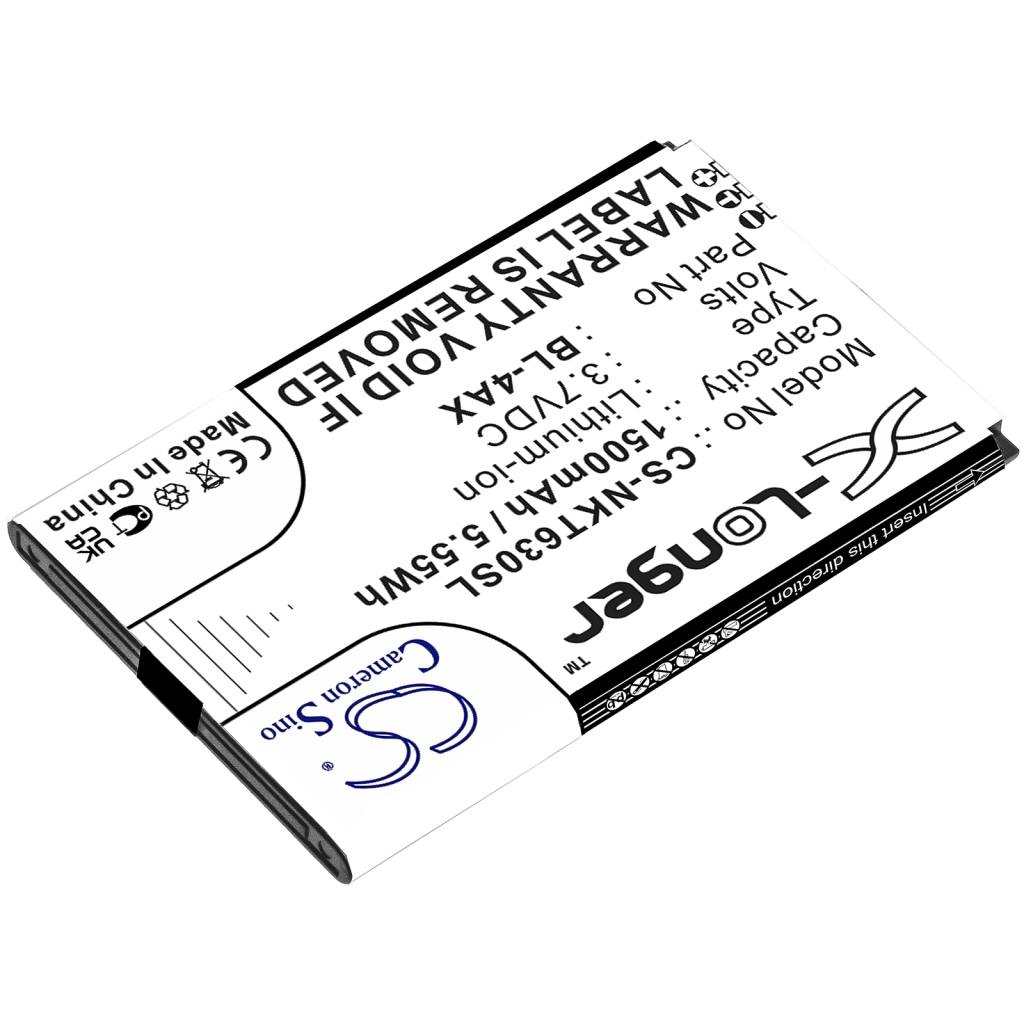 Batería del teléfono móvil Nokia CS-NKT630SL