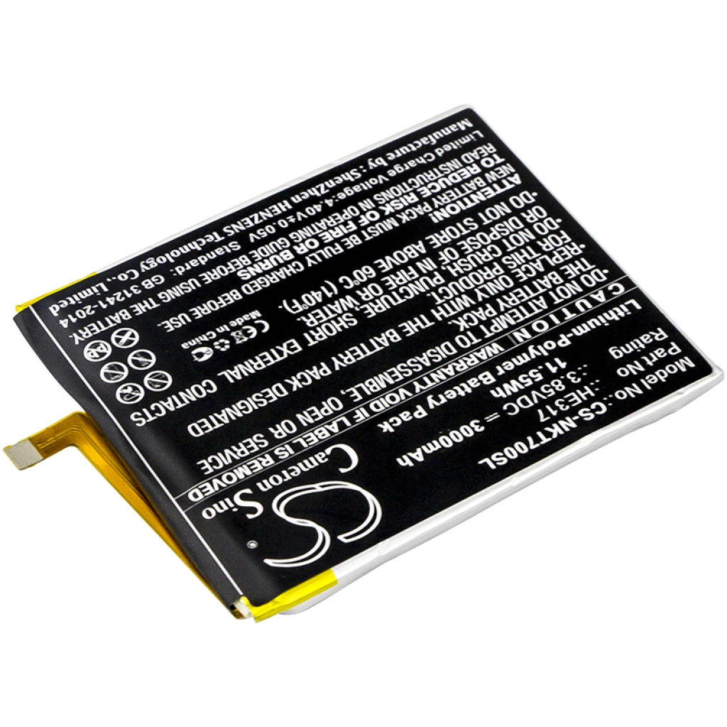 Batería del teléfono móvil Nokia CS-NKT700SL