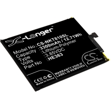 Reemplazo de batería compatible para Nokia HE362,HE363,HE377