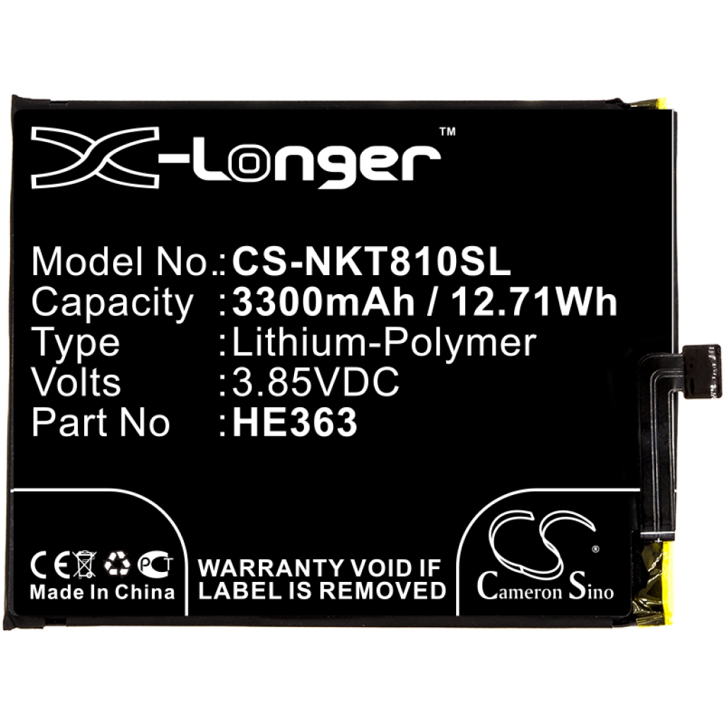 Batería del teléfono móvil Nokia CS-NKT810SL