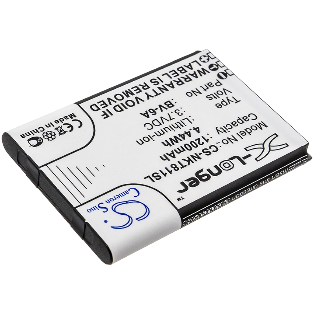 Batería del teléfono móvil Nokia CS-NKT811SL