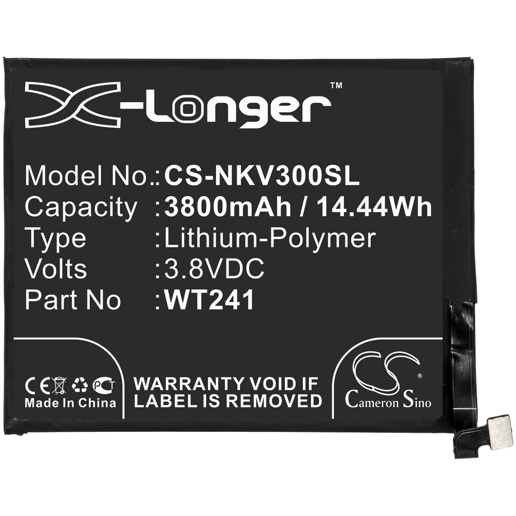 Batería del teléfono móvil Nokia CS-NKV300SL