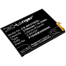 Reemplazo de batería compatible para Nokia P104BMA006000