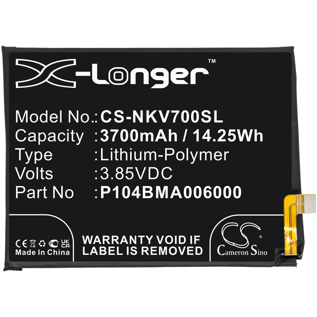 Batería del teléfono móvil Nokia CS-NKV700SL
