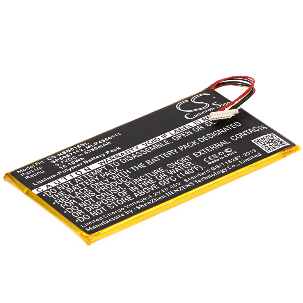 Batería de la tableta Fuhu CS-NSB018SL