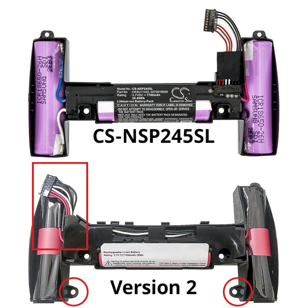 Juego, PSP, NDS Batería Nvidia CS-NSP245SL