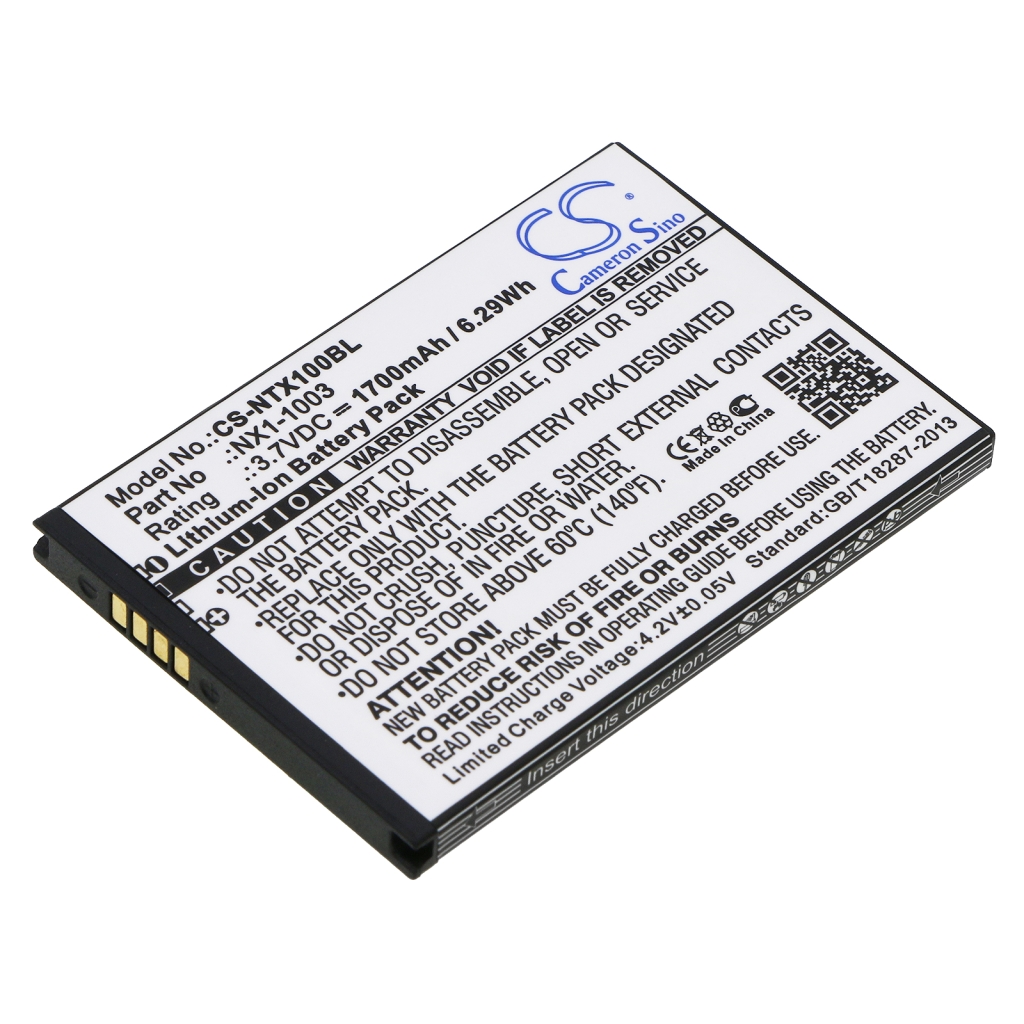 Batería de código de barras, escáner HandHeld CS-NTX100BL