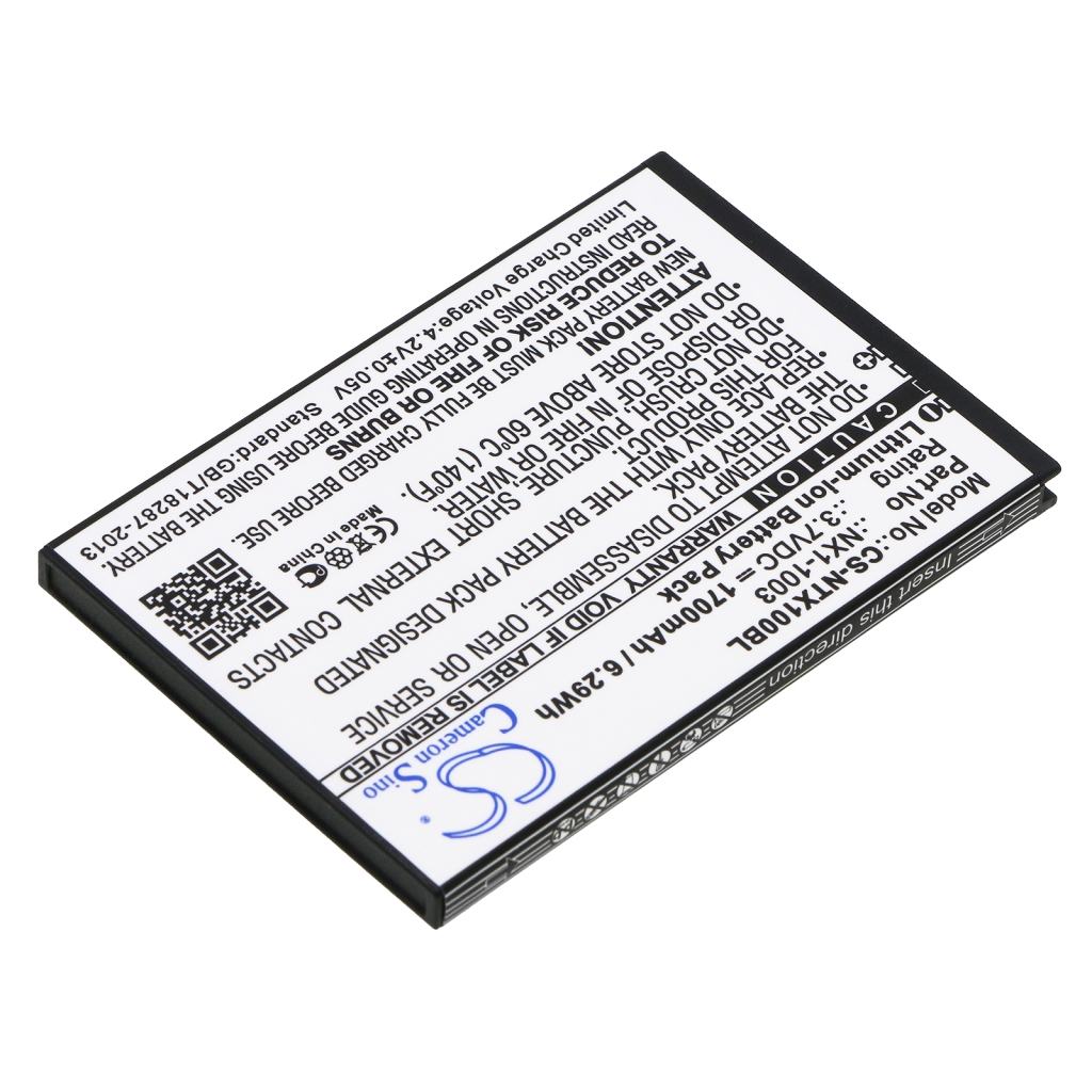 Batería de código de barras, escáner HandHeld CS-NTX100BL
