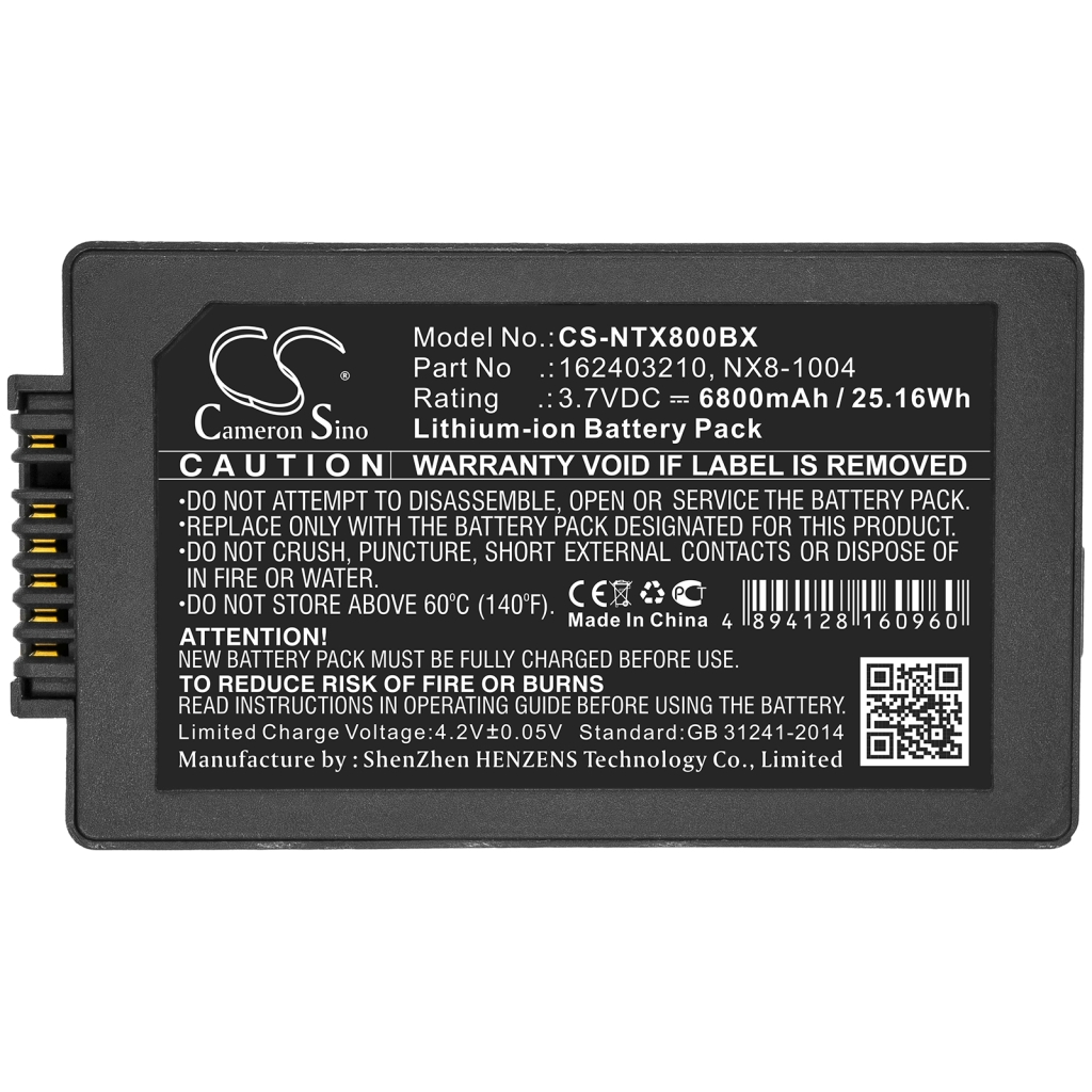 Batería de código de barras, escáner HandHeld CS-NTX800BX
