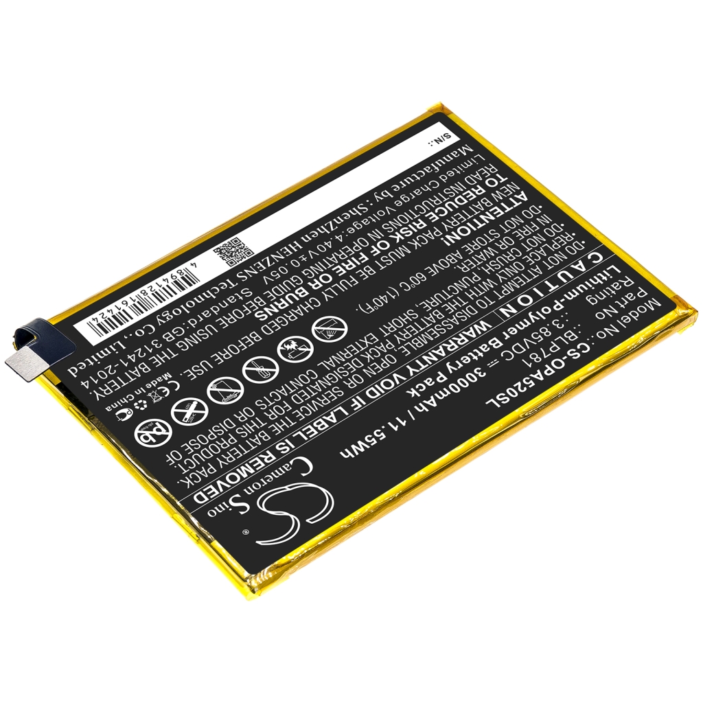 Batería del teléfono móvil OPPO CS-OPA520SL