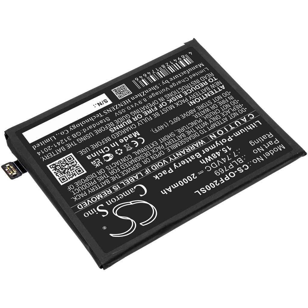 Batería del teléfono móvil OPPO CS-OPF200SL