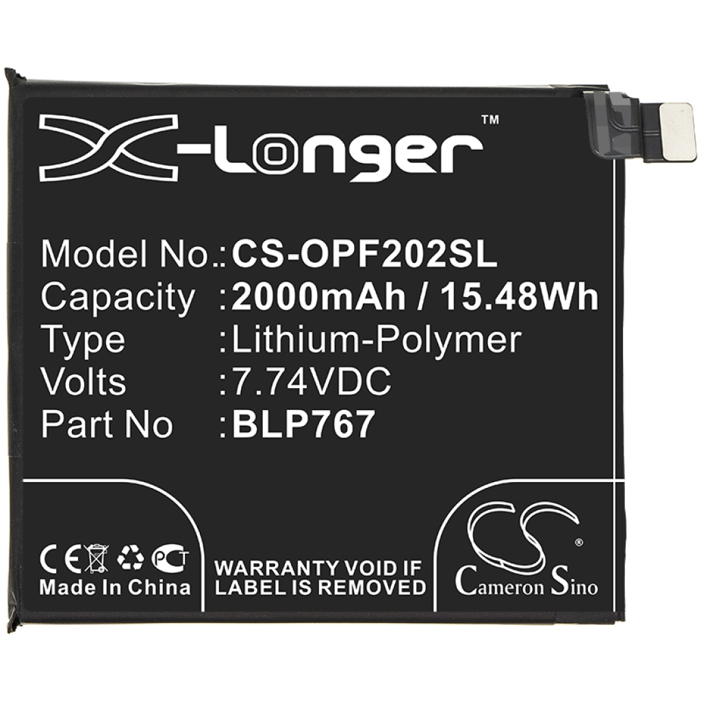 Batería del teléfono móvil OPPO CS-OPF202SL