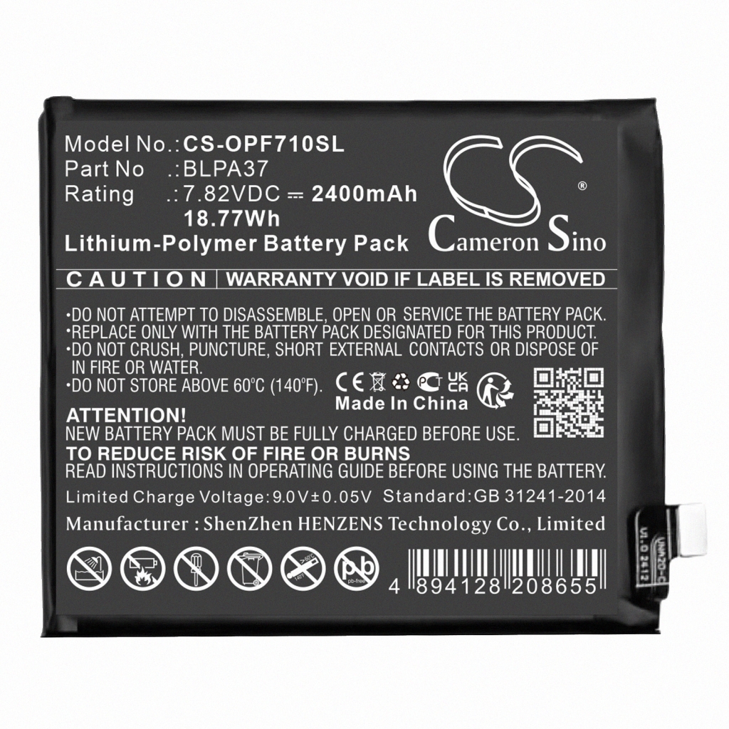 Batería del teléfono móvil OPPO CS-OPF710SL
