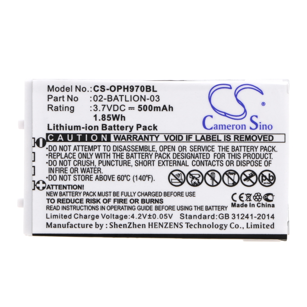 Batería de código de barras, escáner Opticon OPL-9728