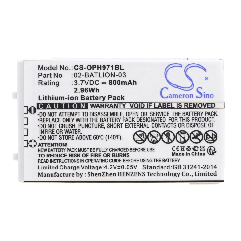 Batería de código de barras, escáner Opticon OPL-9728