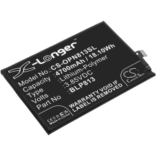 Reemplazo de batería compatible para Oneplus BLP813