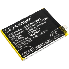 Reemplazo de batería compatible para OPPO BLP651