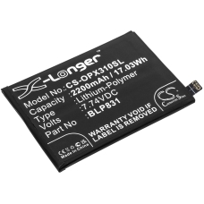 Reemplazo de batería compatible para OPPO BLP831