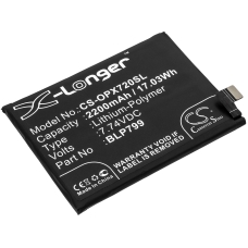 Reemplazo de batería compatible para OPPO BLP799