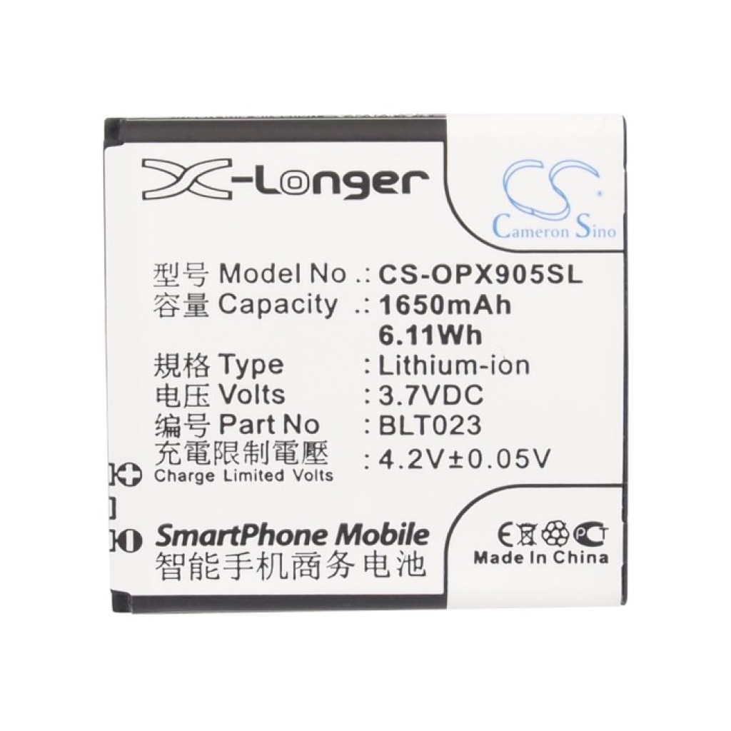 Batería del teléfono móvil OPPO R807