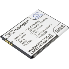 Reemplazo de batería compatible para Alcatel CAB60B0001C1,CAB60B000C1,CAB60BA000C1,TLIB60B