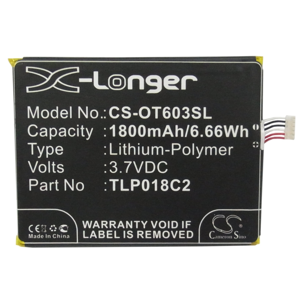 Batería del teléfono móvil Alcatel CS-OT603SL