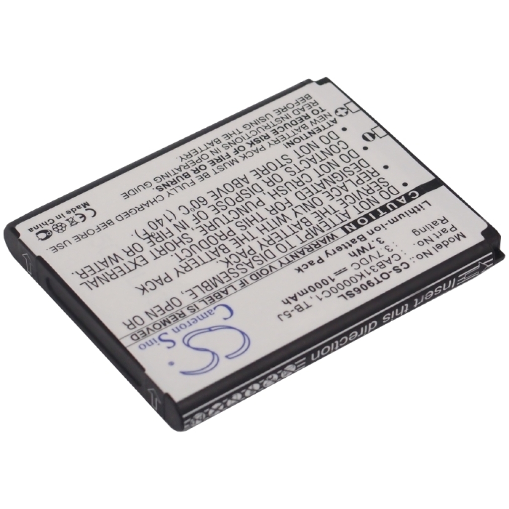 Batería del teléfono móvil Alcatel One Touch 906