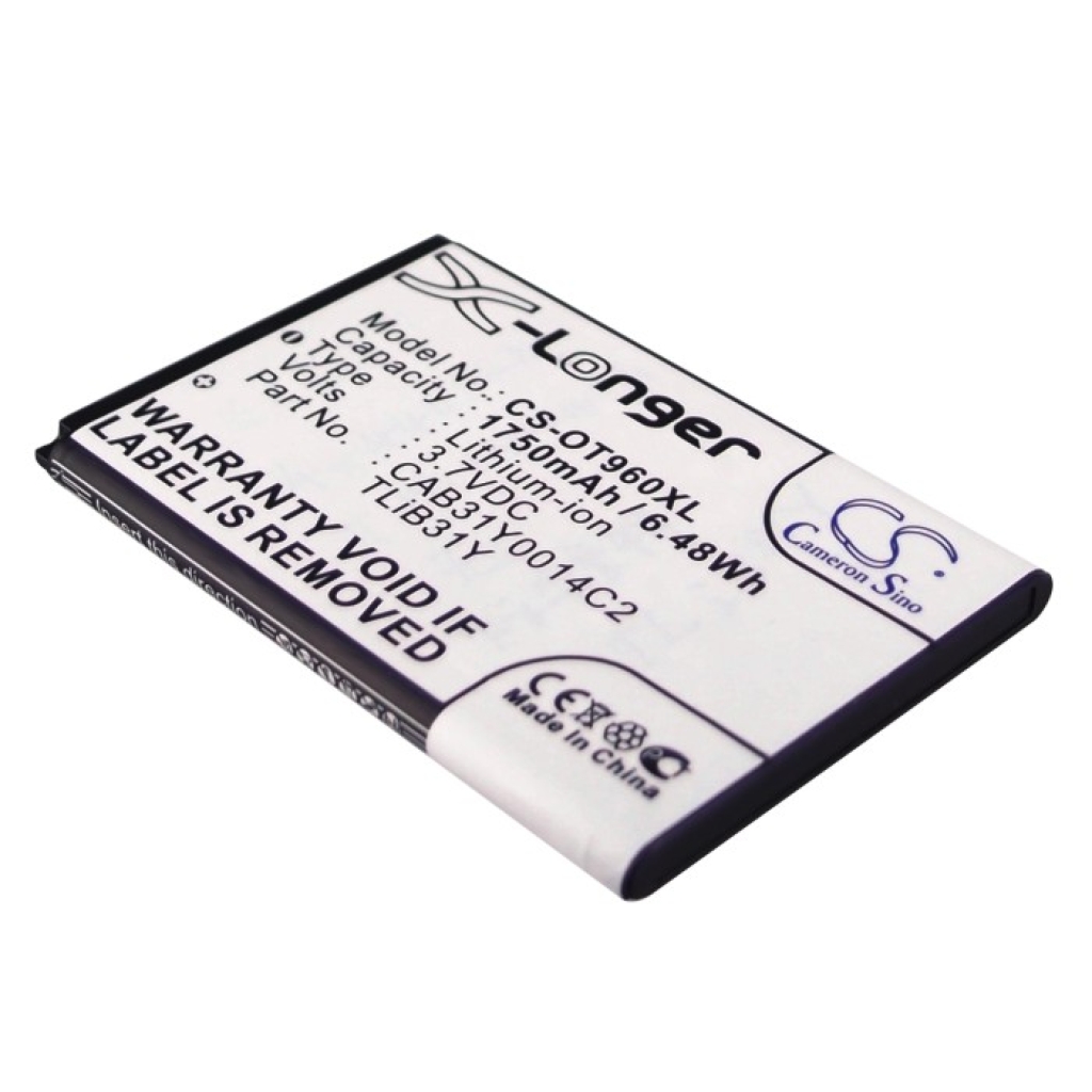 Batería del teléfono móvil Alcatel One Touch 960C