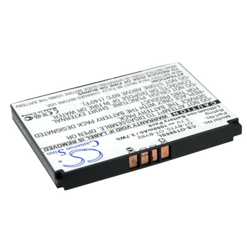 Batería del teléfono móvil Alcatel One Touch 818