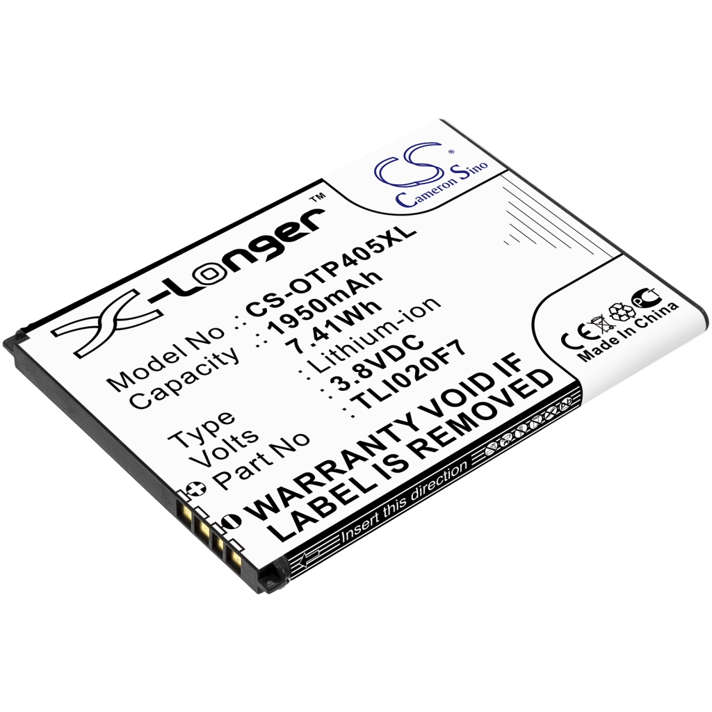 Batería del teléfono móvil Alcatel CS-OTP405XL