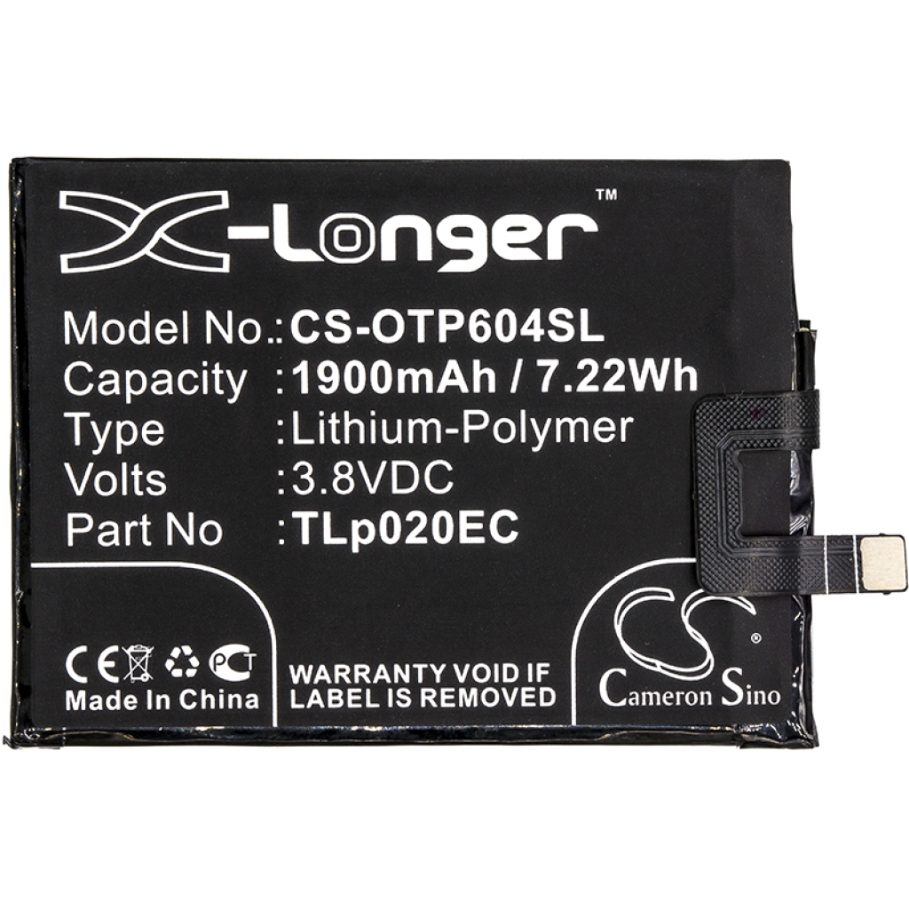 Batería del teléfono móvil Alcatel CS-OTP604SL