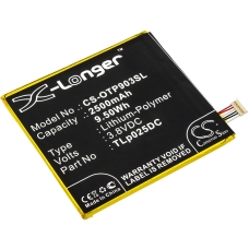 Reemplazo de batería compatible para Alcatel TLP025D2,TLP025DC