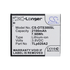 Reemplazo de batería compatible para Alcatel TLI020A1,TLP020A2