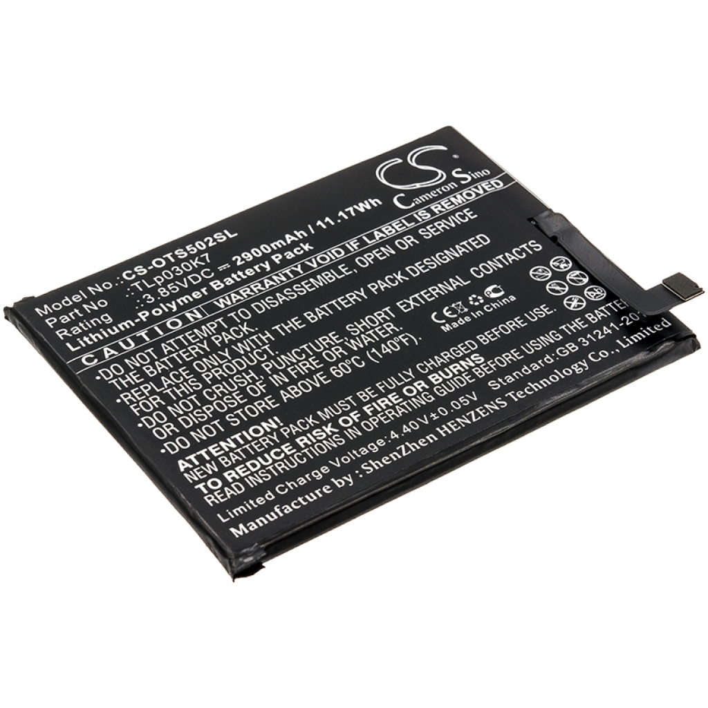 Batería del teléfono móvil Alcatel CS-OTS502SL